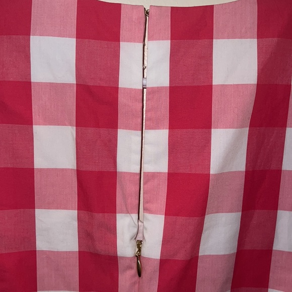 Draper James MELROSE pink and white checkered spring summer vacation romper - Picture 12 of 12
